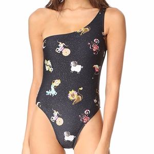 Cynthia Rowley Womens Zodiac One Piece Swimsuit